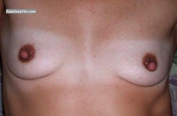 Tit Flash: My Small Tits (Selfie) - Nipples from United States